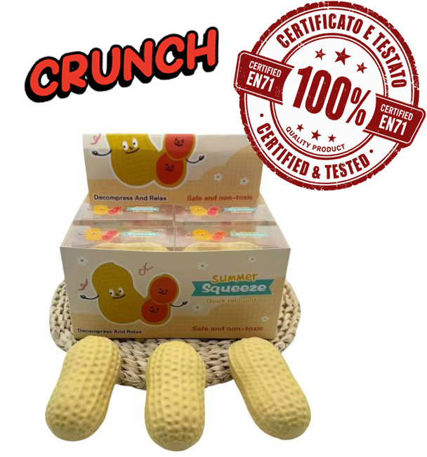 SQUISHY CRUNCH Nocciolina (Peanut) 11cm In Box (11x5x5cm) In espo da 12pz…x12…x216